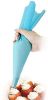 Set of 4 Sizes Pastry Bag Set Silicone Blue Color Reusable Icing Piping Bag Baking Tool Cookie Cake Decorating Bag - blue - 4-PC