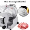 VEVOR Commercial Meat Slicer, 10 inch Electric Food Slicer, 240W Frozen Meat Deli Slicer, Premium Chromium-plated Steel Blade Semi-Auto Meat Slicer Fo