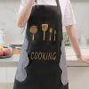 EW Kitchen Wipe Hand Apron Waterproof and Grease Resistant - Black b314