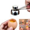 1pc; 304 Stainless Steel Egg Opener - Egg opener