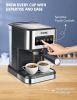 Espresso Machine with Milk Frother, 20 Bar Pump Pressure Coffee Machine, 1.5L/50oz Removable Water Tank, 1050W Semi-Automatic Espresso/Latte/Cappuccin