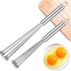 1pc Stainless Steel Egg Whisk Manual Whisk Whisk Set Kitchen Whisk For Cooking; Mixing; Beating; Stirring - 10 Inches