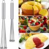 1pc Stainless Steel Egg Whisk Manual Whisk Whisk Set Kitchen Whisk For Cooking; Mixing; Beating; Stirring - 10 Inches