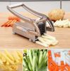 Stainless Steel French Fries and Vegetable Cutter with 2 Different Blades - Silver