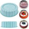 Silicone Round Pan Charlotte Cakes Baking Pan Sponge Flan Mold Strawberry Shortcake Baking Pan Kitchen Silicone Moulds - Green