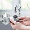 Faucet Horizontal Mount Water Filtration System Chrome - silver