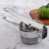 1pc Stainless Steel Potato Presser Masher Ricer; Commercial Grade Tool To Press Mash Fruit Or Food - Silvery