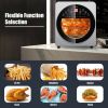 16-in-1 Air Fryer 15.5 qt Toaster Rotisserie Dehydrator Oven - sliver