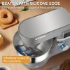 VEVOR Stand Mixer; 660W Electric Dough Mixer with 6 Speeds LCD Screen Timing; Tilt-Head Food Mixer with 5.8 Qt Stainless Steel Bowl; Dough Hook - 5.8