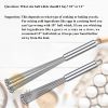 1pc Stainless Steel Egg Whisk Manual Whisk Whisk Set Kitchen Whisk For Cooking; Mixing; Beating; Stirring - 10 Inches