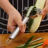 Kitchen Vegetable Peeler Stainless Steel Melon Planer Double-Head Peeler Household Multiple-Function Fruit And Vegetable Peeler - 4 in 1