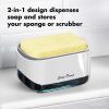 2-in-1 Kitchen Soap Dispenser With Sponge Holder - 15*11*11.5cm