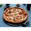 Cast Iron Seasoned Pizza Pan - black.