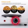 2000W Double Electric Burner Portable Dual Counter Stove Countertop Hot Plate Kitchen Cooker Stove with 5 Gear Temperature Control - US