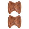 WILLART Wooden Serving Platter Tray Bowl for Serving Snacks Salad Fruits or Platters (Dimension : LxBxH - 20 cm x 19 cm x 1.75 cm) - Set of 2 - AKACAC