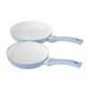 12pc Ceramic Cookware Set, Blue Linen - colour