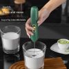 Handheld Electric Milk Frother Egg Beater Maker Kitchen Drink Foamer Mixer Coffee Creamer Whisk Frothy Stirring Tools - Black