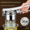 1pc 304 Stainless Steel Manual Juicer; Household Lemon Squeezer; Multi-purpose Fruit Juicer; Kitchen Gadget - Juicer