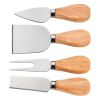 Stainless Steel Cheese Knife Set Kitchen Baking Knife Household Butter Cheese Knife Pizza Knife Fork Shovel (storage Box Not Included) - 4pcs/set