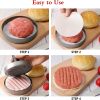 1pc Non-Stick Aluminum Burger Press - Perfect for Burgers, Patties, Meatballs, Grilling, and Kitchen Cooking - Ideal Back to School Supply - Gray